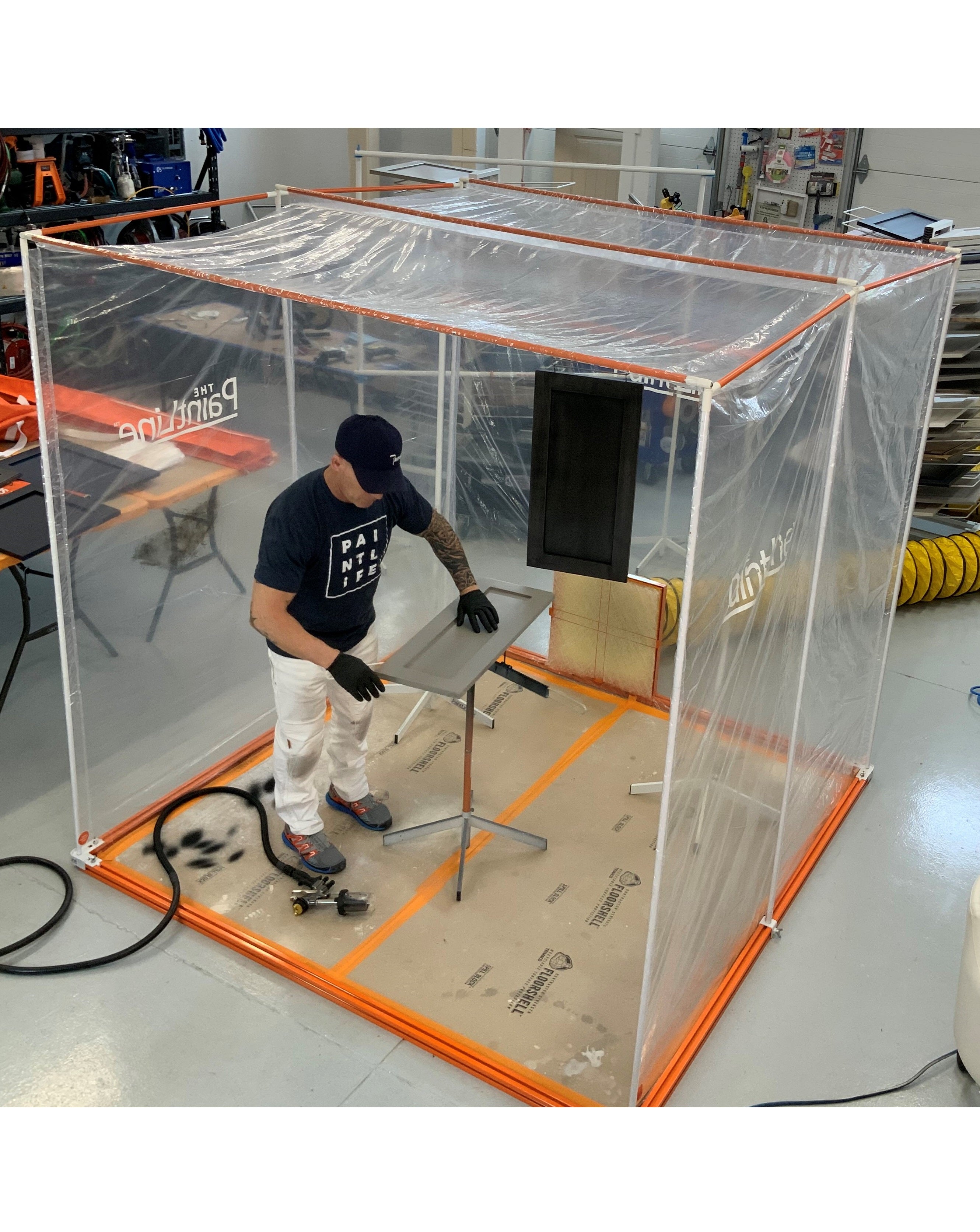 The PaintLine Portable Jobsite Spray Booth™ (PJSB) | Cabinet Painting