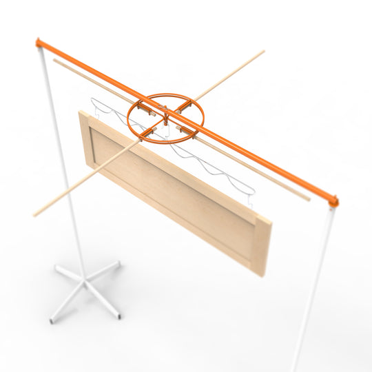 PRODRYINGRACK SD (PSDR) SERIES SPINNER WITH DOWELS, HIGH VIEW RENDERING