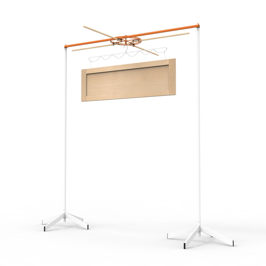 PRODRYINGRACK SD (PSDR) SERIES SPINNER WITH DOWELS, LOW VIEW RENDERING