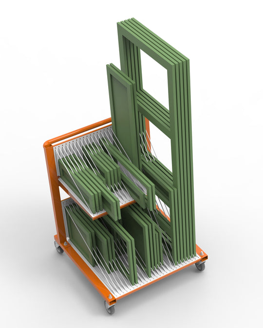 PRO FACE FRAME & DOOR MOVER (PFFDM) TOP VIEW WITH FACE FRAMES AND CABINET DOORS