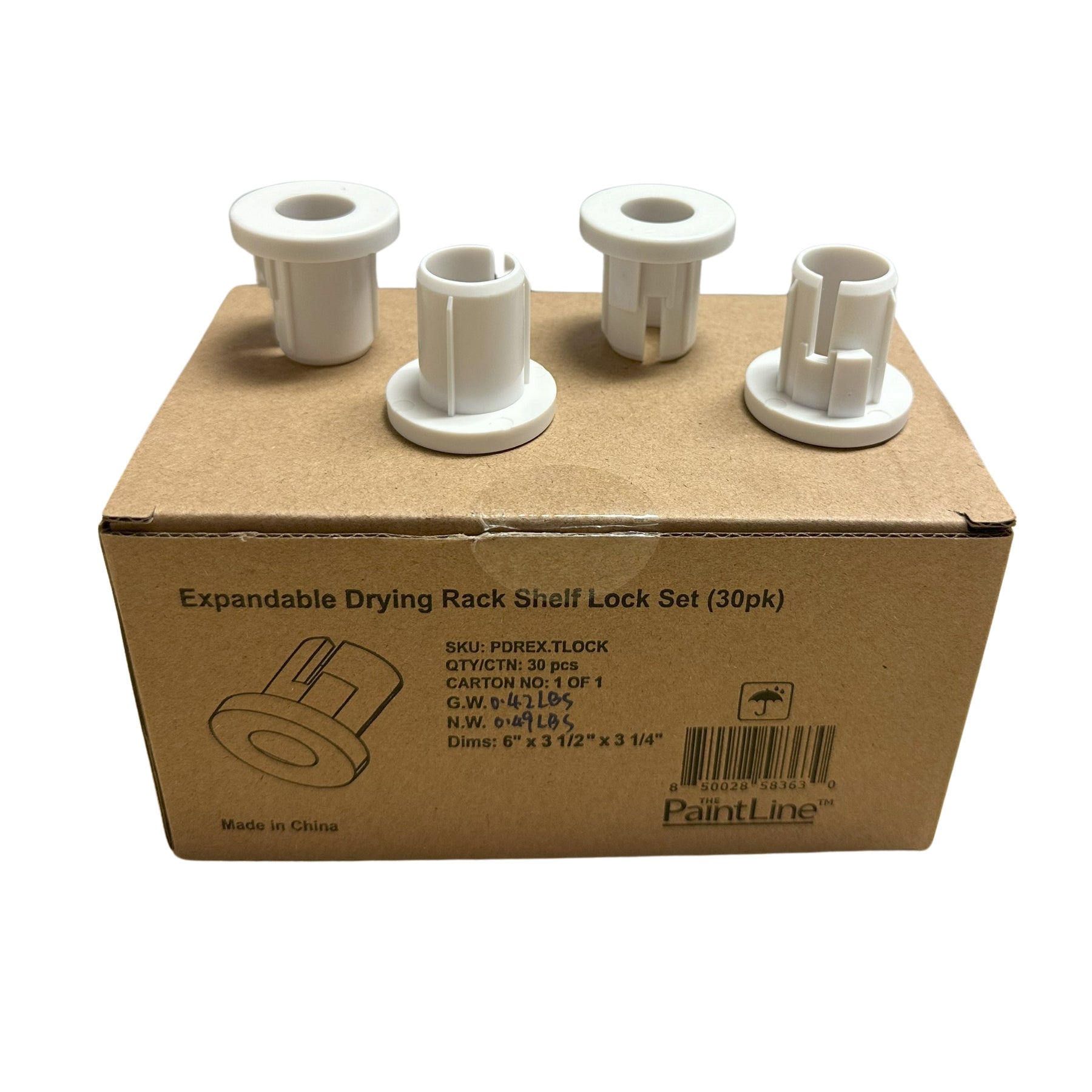 PDREX Shelf Lock (Set of 30) | Expandable Cabinet Drying Rack by PaintLine