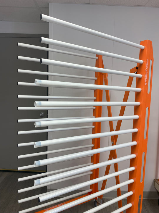 PRODRYINGRACK EX (PDREX) SHELF SLEEVES IN USE