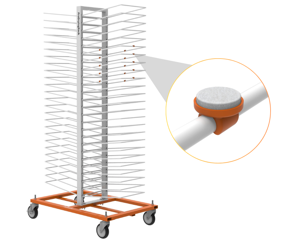 PRODRYINGRACK KD (PDRKD) SHELF FELTS CALLOUT RENDERING