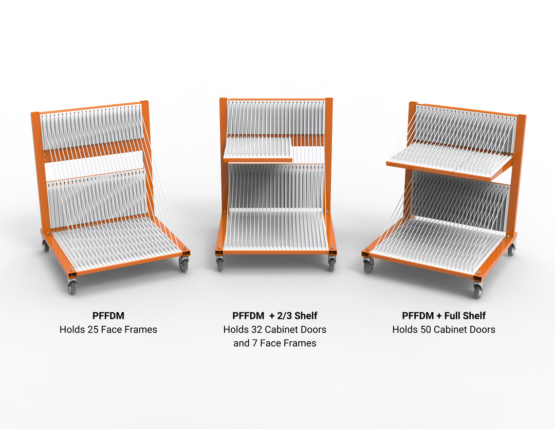 Pro Face Frame & Door Mover Configurations with Shelf Setups