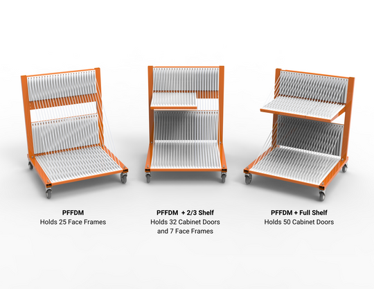 Pro Face Frame & Door Mover Configurations with Shelf Setups
