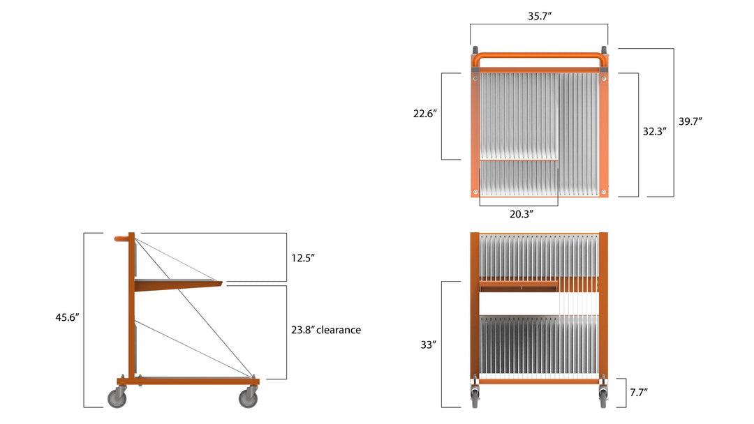 PRO FACE FRAME & DOOR MOVER (PFFDM) DIMENSIONS