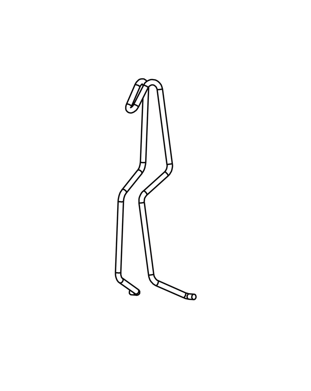 PRODRYINGRACK SD (PSDR) SERIES EFC HINGE HOOKS LINE DRAWING