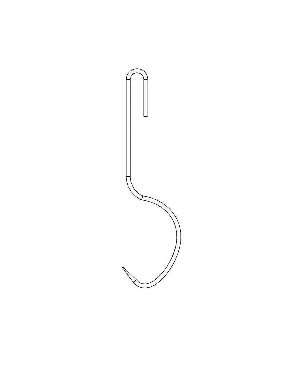 PRODRYINGRACK SD (PSDR) SERIES PREMIUM HINGE HOOKS LINE DRAWING