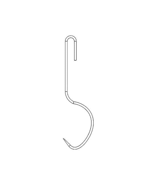 PRODRYINGRACK SD (PSDR) SERIES PREMIUM HINGE HOOKS LINE DRAWING