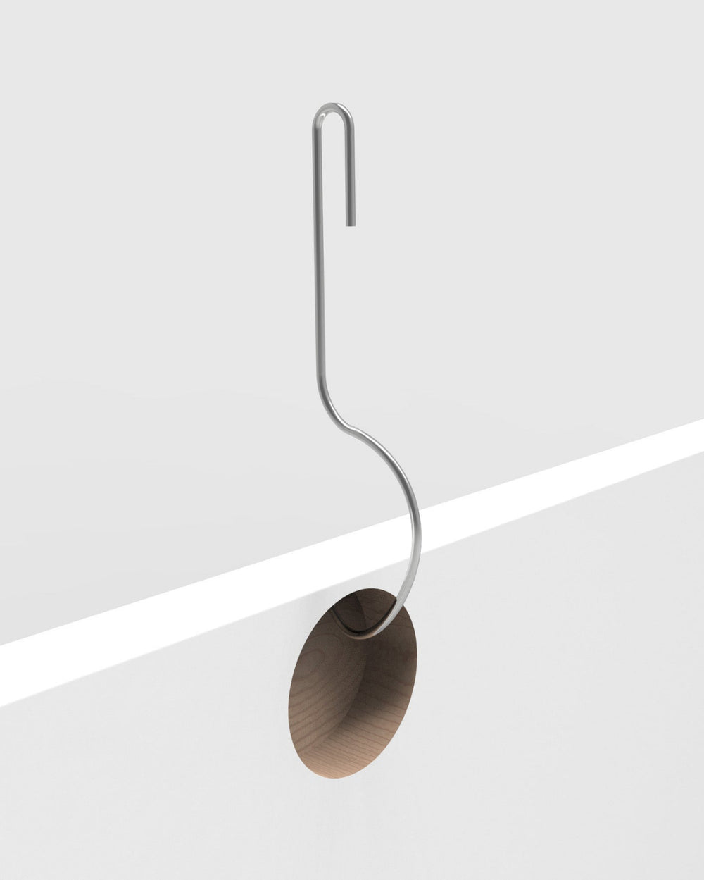 PRODRYINGRACK SD (PSDR) SERIES PREMIUM HINGE HOOKS ZOOMED RENDERING IN USE WITH CABINET DOOR