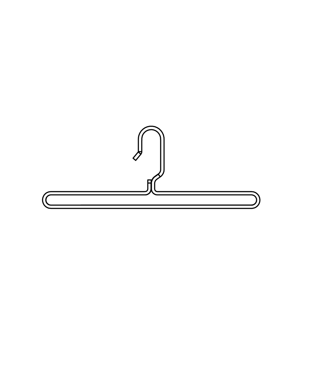 PRODRYINGRACK SD (PSDR) SERIES STANDARD HANGERS LINE DRAWING