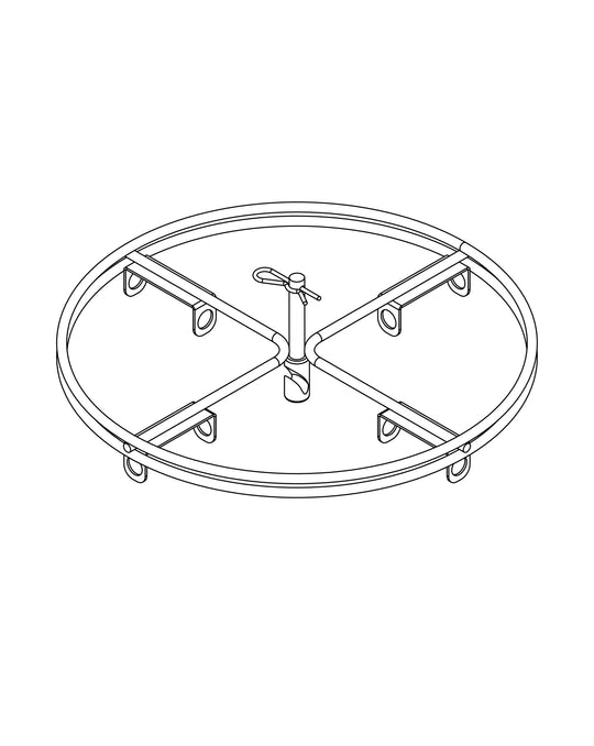 PRODRYINGRACK SD (PSDR) SERIES UPGRADED SPINNER LINE DRAWING