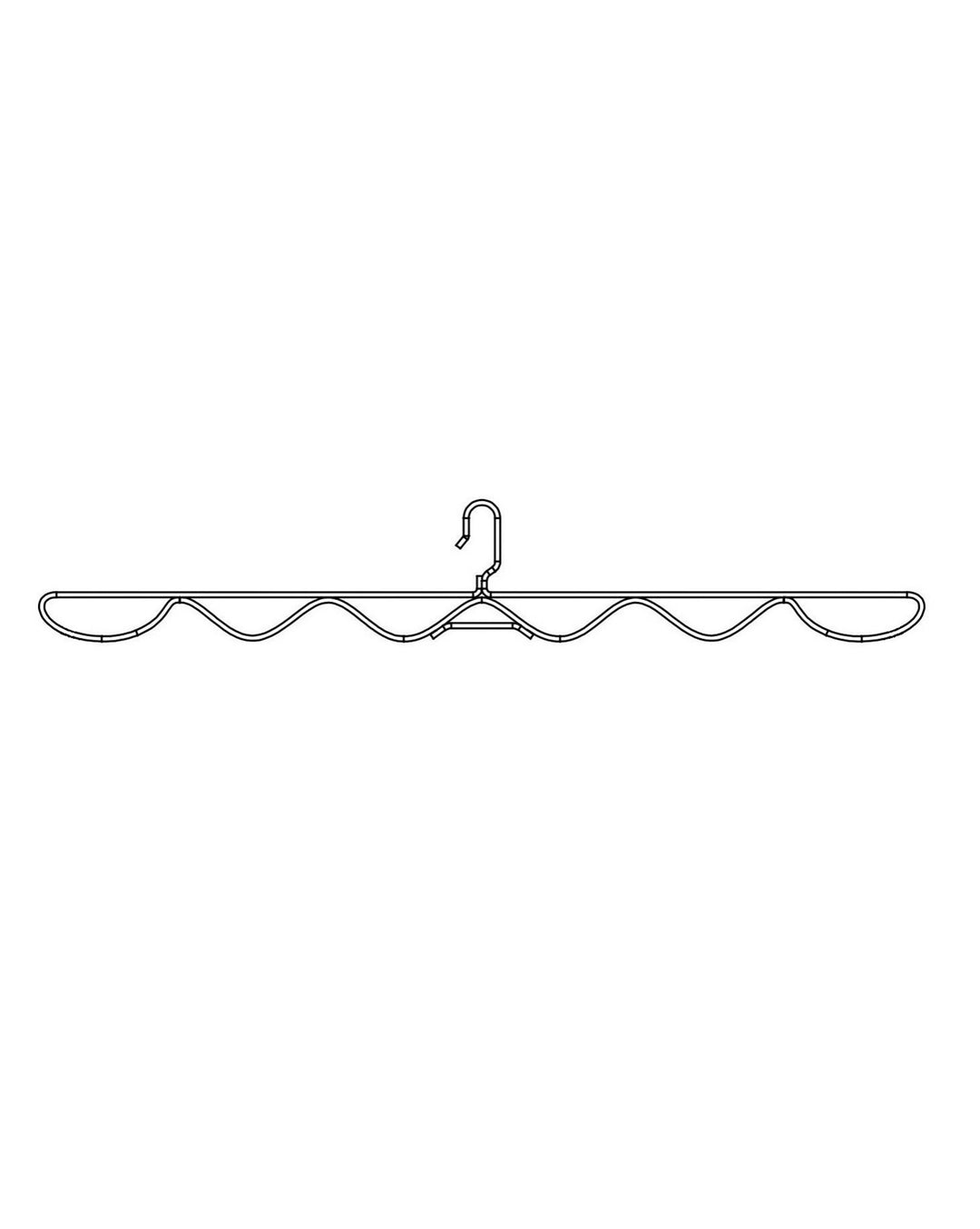 PRODRYINGRACK SD (PSDR) SERIES WAVE HANGERS LINE DRAWING