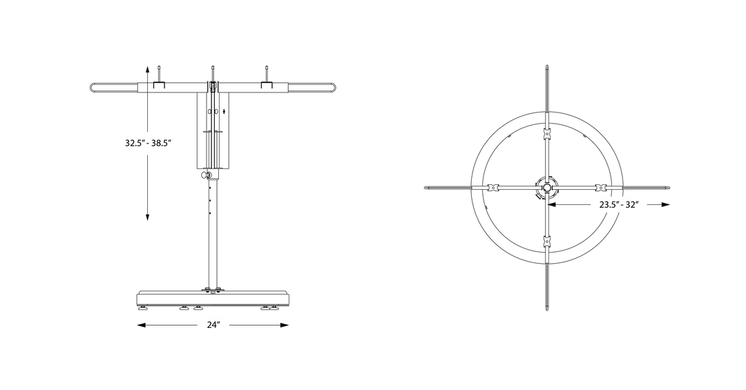 SPRAYTWIRLYHD (SPTYHD) DIMENSIONS LINE DRAWING