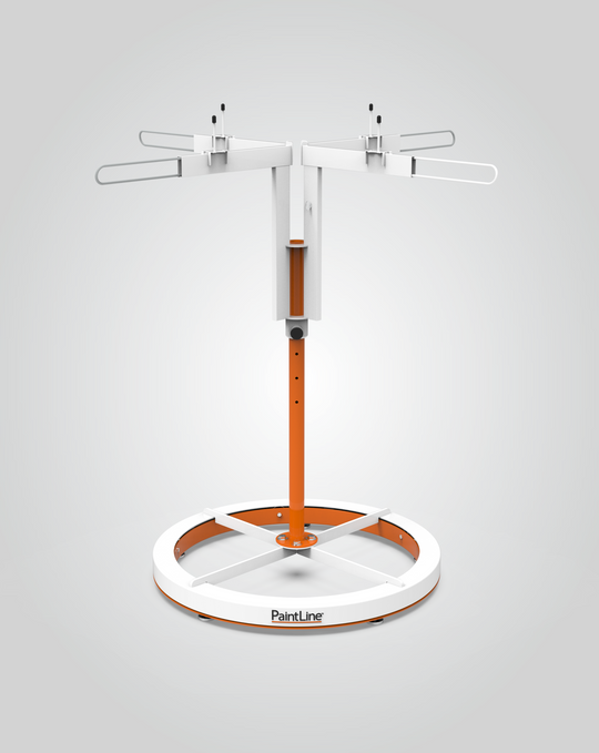 SPRAYTWIRLYHD (SPTYHD) ROTATING SPRAY TABLE MAIN IMAGE WITH GRAY BACKGROUND