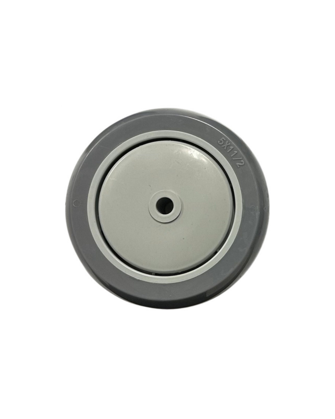 Single gray wheel on a white background