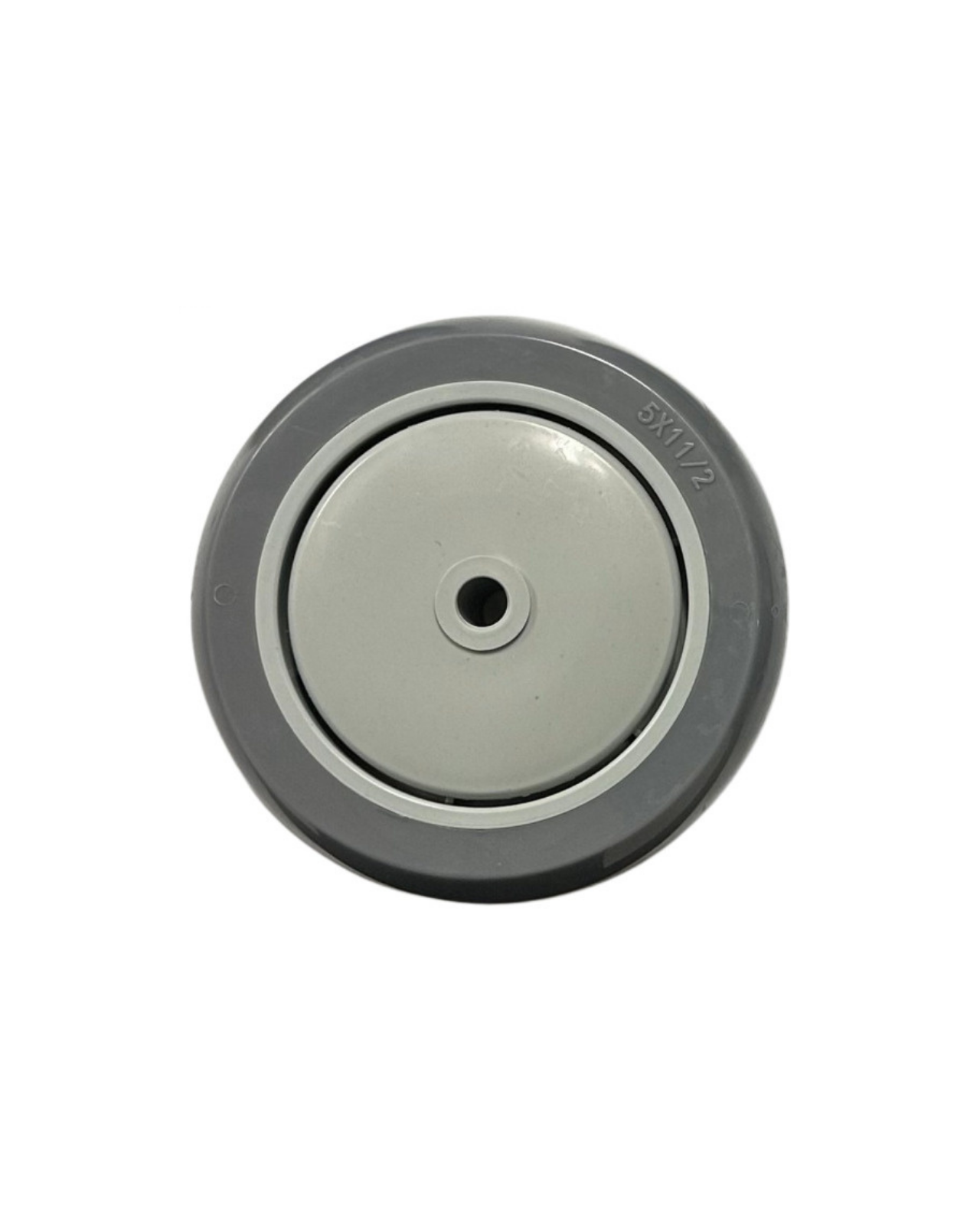 Single gray wheel on a white background
