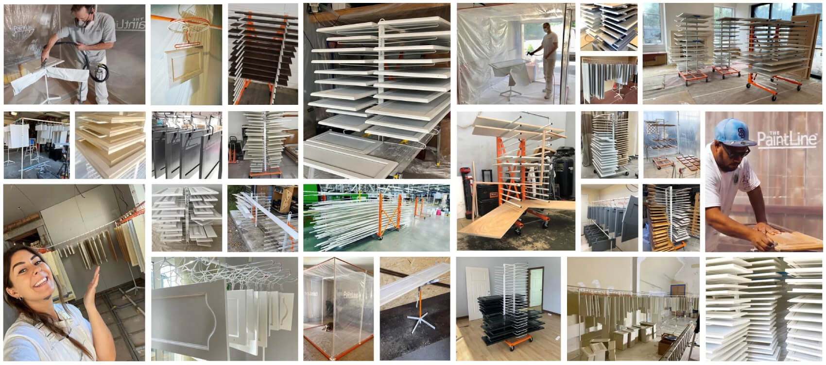 The PaintLine | #1 Cabinet Door Painting & Drying Racks