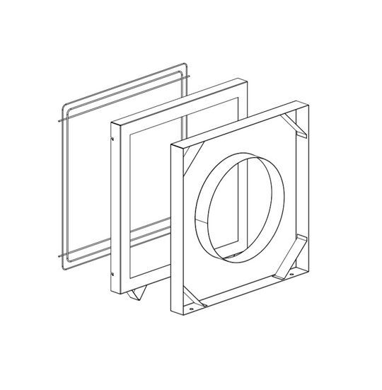 PORTABLE JOBSITE SPRAY BOOTH (PJSB) EXHAUST VENT ATTACHMENT DRAWING