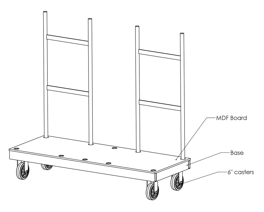 PROCART MATERIAL HANDLING CART DRAWING