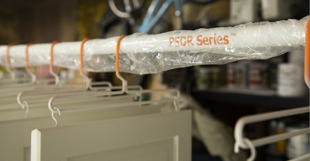PRODRYINGRACK SD (PSDR) SERIES IN USE CUSTOMER IMAGE CLOSEUP OF POLE